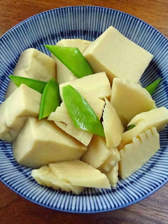 旬のたけのこと高野豆腐の煮物-レシピのメイン写真