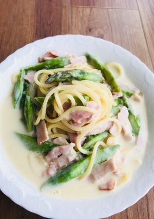 簡単ずぼらクリームパスタ^ ^-レシピのメイン写真