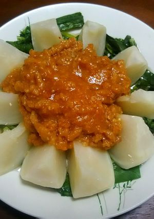 胃腸に優しい♪かぶのベジ肉味噌がけ-レシピのメイン写真