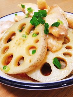 れんこんと鶏もも肉の甘辛炒め-レシピのメイン写真
