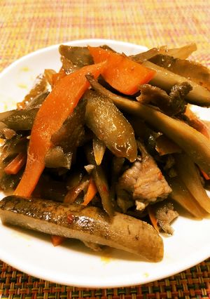 豚肉とにんじん・ごぼうのキンピラ-レシピのメイン写真