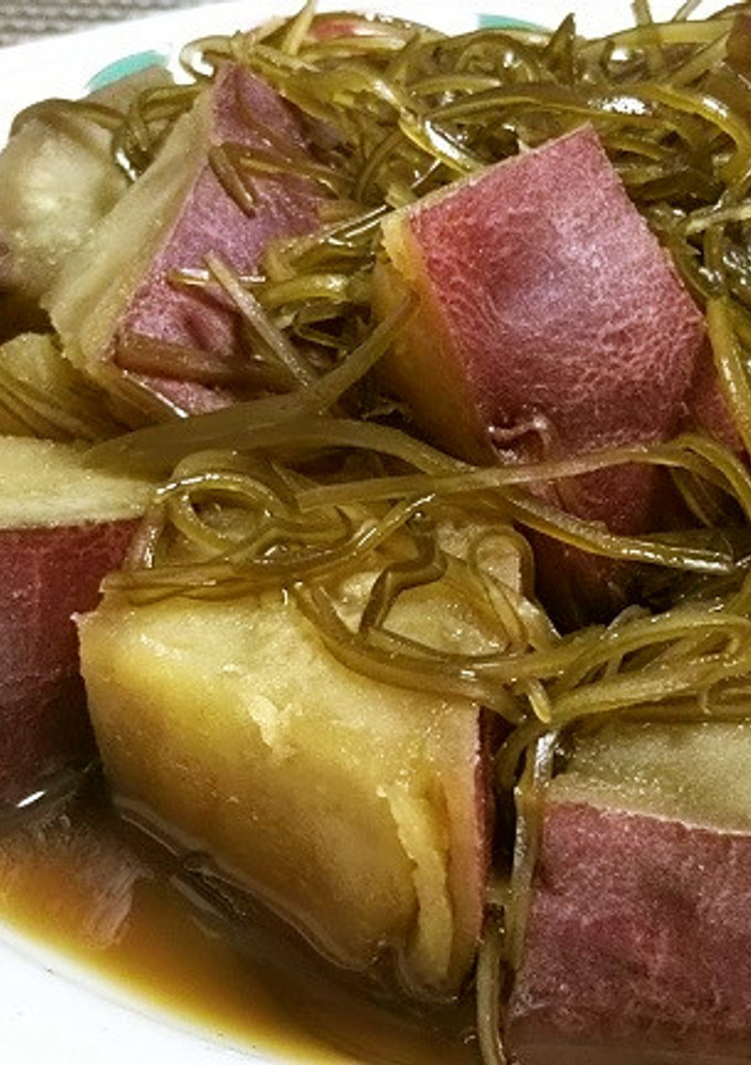 さつまいもときざみ昆布の煮物☆-レシピのメイン写真