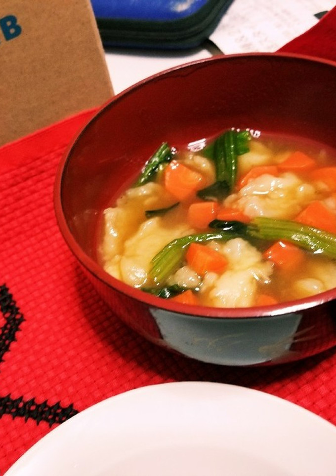 野菜たっぷりすいとん-レシピのメイン写真