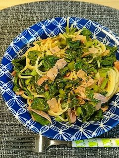 セロリの葉とポン酢のさっぱりパスタ-レシピのメイン写真
