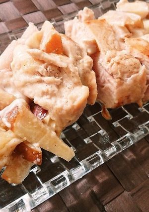 鶏むね肉の林檎チーズロール-レシピのメイン写真