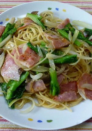 菜花とベーコンのスパゲッティ-レシピのメイン写真