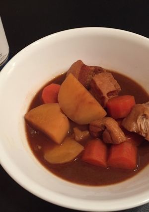 赤だし黒砂糖の豚角煮 〜 圧力鍋で楽々!-レシピのメイン写真