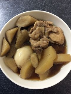 鶏肉と卵と大根とごぼうの煮物,♪-レシピのメイン写真