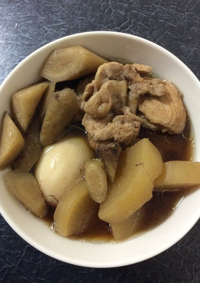 鶏肉と卵と大根とごぼうの煮物,♪-レシピのメイン写真