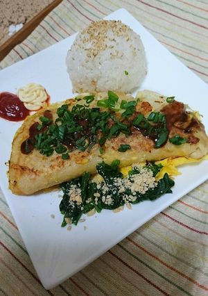キャベツのみのお焼きのランチプレート-レシピのメイン写真