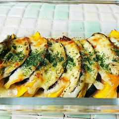 รูปของ 簡単☆なすとかぼちゃのマヨチーズ焼き☆