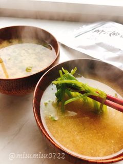 刻んですぐ!生めかぶのお味噌汁(動画有-レシピのメイン写真