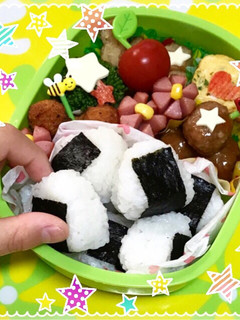 ミニおにぎり 可愛い お弁当 一口サイズ-レシピのメイン写真