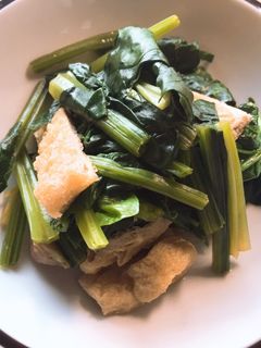 青菜と油あげのやさしさいっぱい煮浸し-レシピのメイン写真