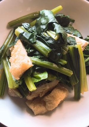 青菜と油あげのやさしさいっぱい煮浸し-レシピのメイン写真