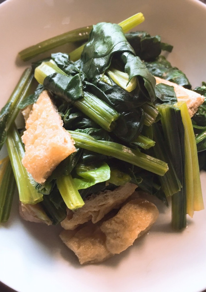 青菜と油あげのやさしさいっぱい煮浸し-レシピのメイン写真