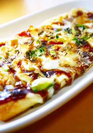 サクッとろ～り！油揚げピザ（お好み焼き）-レシピのメイン写真