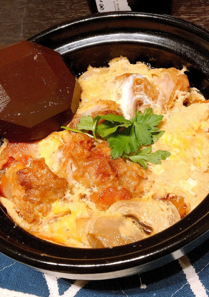 食べきれなかった揚げ物を卵とじにしたよ-レシピのメイン写真