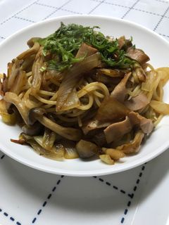 しめじと長ねぎの和風スパゲティ-レシピのメイン写真