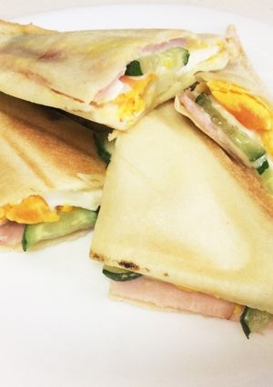 具だくさんのホットサンド-レシピのメイン写真