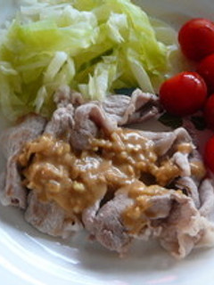 野菜も食べれる豚肉のごまだれかけ-レシピのメイン写真