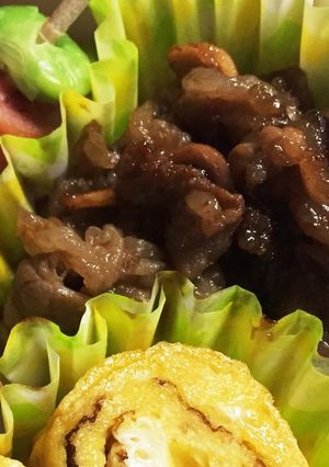 簡単♪お弁当に牛肉にんにく醤油-レシピのメイン写真