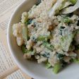 キヌアと小松菜の豆乳ヨーグルト入りサラダ