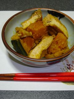 かぼちゃと厚揚げのしっとり煮-レシピのメイン写真