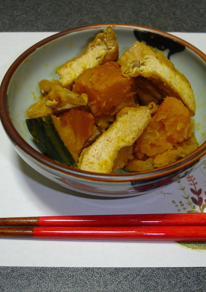 かぼちゃと厚揚げのしっとり煮-レシピのメイン写真