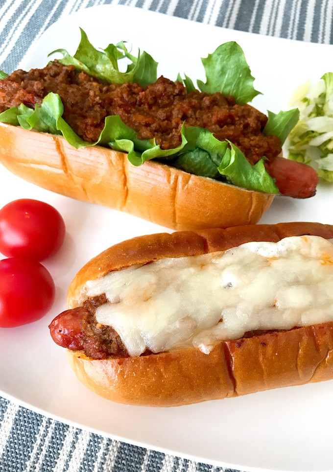 ミートソースで♪2種の簡単ホットドッグ-レシピのメイン写真