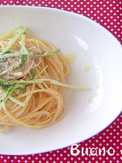 シャキシャキ水菜とたらこのスパゲティ-レシピのメイン写真