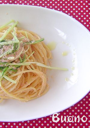 シャキシャキ水菜とたらこのスパゲティ-レシピのメイン写真