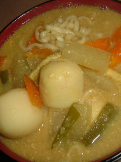 粕汁風カレーうどん-レシピのメイン写真