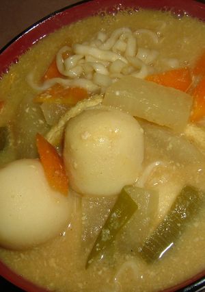 粕汁風カレーうどん-レシピのメイン写真