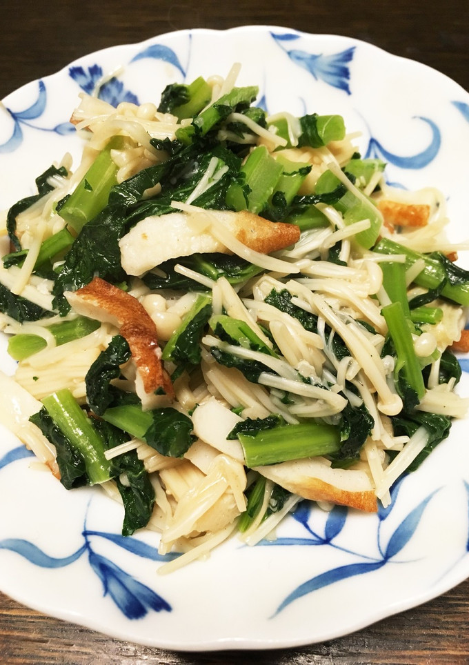 大根の葉とえのき茸の炒め物 塩麹入り！-レシピのメイン写真