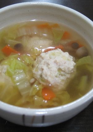 塩こうじの鶏団子スープ-レシピのメイン写真
