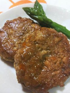 れんこんきんぴらで☆照焼きハンバーグ-レシピのメイン写真