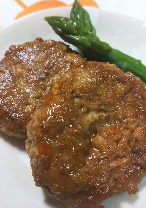 れんこんきんぴらで☆照焼きハンバーグ-レシピのメイン写真