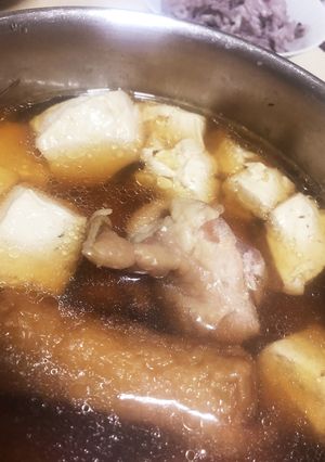鶏肉と豆腐とゴボ天炊いたん-レシピのメイン写真