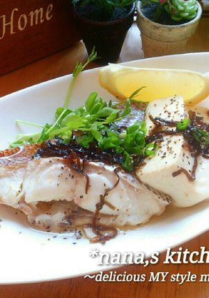 簡単＊真鯛と豆腐の和風蒸しカルパッチョ＊-レシピのメイン写真