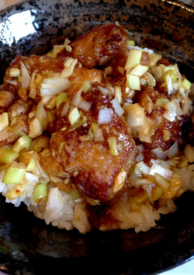 ネギソースの唐揚げ丼-レシピのメイン写真