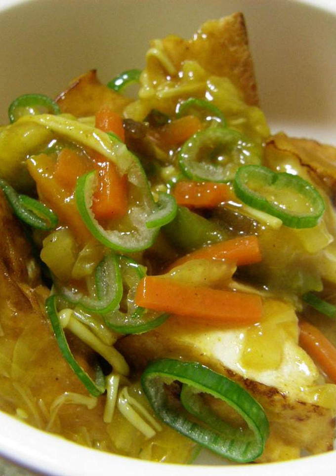 厚揚げのカレー餡かけ-レシピのメイン写真