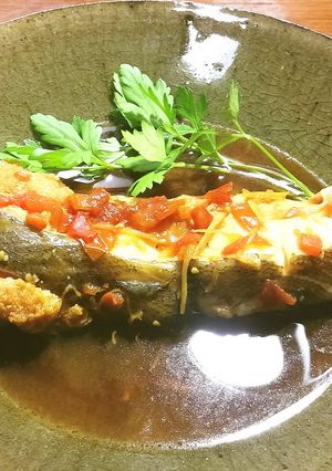 赤鰈の塩トマト煮-レシピのメイン写真