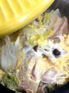 1人鍋で、車麩の卵とじ-レシピのメイン写真