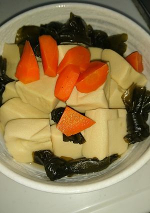 高野豆腐と早煮昆布の煮物-レシピのメイン写真