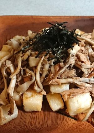 サクサク♪長芋のコロコロ焼き(舞茸ツナバージョン)-レシピのメイン写真