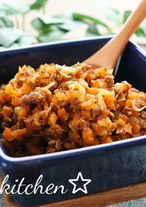 野菜たっぷりソースそぼろ-レシピのメイン写真