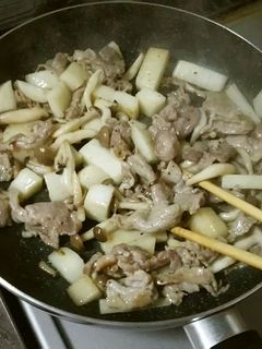 長芋と豚肉の昆布茶炒め-レシピのメイン写真