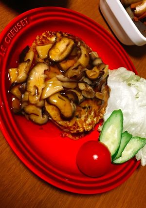 ふわふわ♡豆腐とヒジキのヘルシーバーグ-レシピのメイン写真