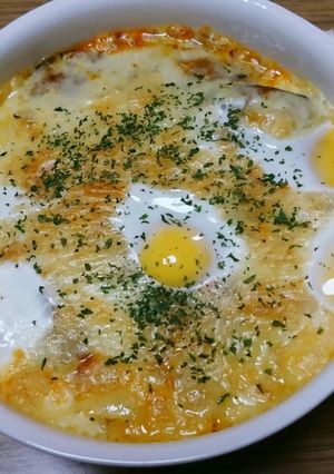 キーマカレーと茄子のグラタン(o^^o)-レシピのメイン写真